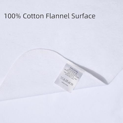Waterproof Crib Pad, Reusable Incontinence Flannel Crib Protector - Image 3