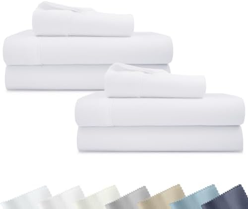 California Design Den 2-Pack Soft 100% Cotton Sateen Twin Sheets Set by CaliforniaDesignDen