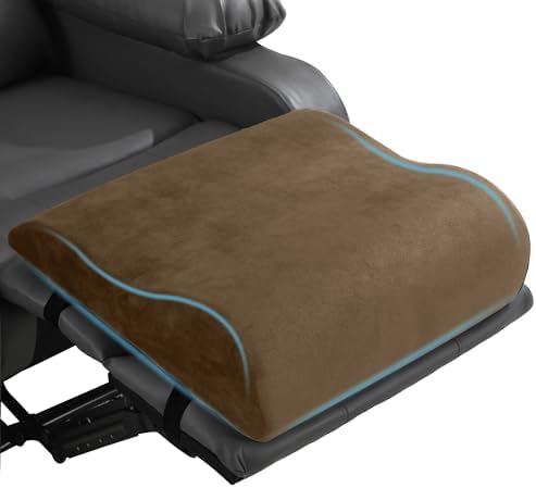 HOMBYS Extra Large Recliner Leg Pillow, Foam Foot Rest Cushion Wave Shape by HOMBYS