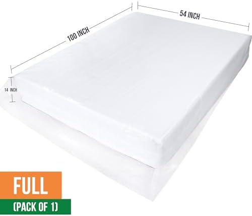 Full Mattress Bag for Moving, Storage & Disposal, 2 Mil Thick - Image 2