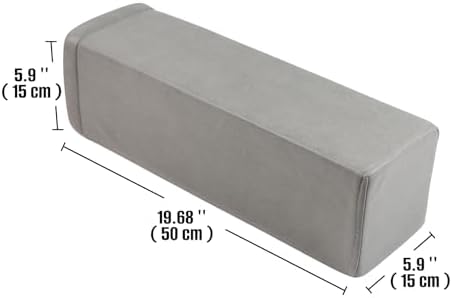 2 Pack Couch Arm Rest Pillow, High Density Foam Armrest Cushion, Removable & - Image 6