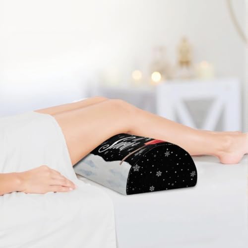 Knee Pillow for Back Sleeping – Half Moon Bolster Pillow for Under Knee While - Image 5
