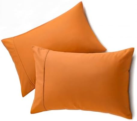 QUEENSBAY Standard Pillow Cases Set of 2, Microfiber Cooling Pillowcases by Queensbay