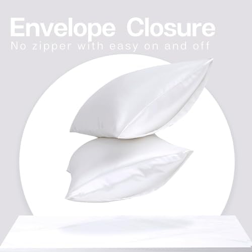 MR&HM Satin Pillowcase 2 Pack, Standard Size 20"x26" - Image 6