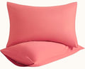 Queen Pillow Cases, 2 Pack, 20x30 in, Microfiber, Coral Pink by Aerlomi