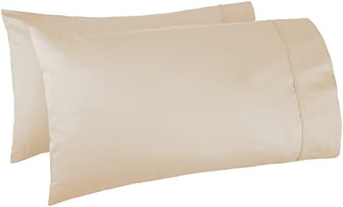 Amazon Basics 400 Thread Count Pure 100% Cotton Pillowcases, Sateen Finish by AmazonBasics