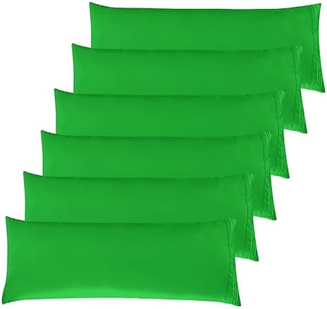 Elegant Comfort 6-Pack Solid Pillowcases 1500 Premium Hotel Quality Microfiber by ELEGANTCOMFORT