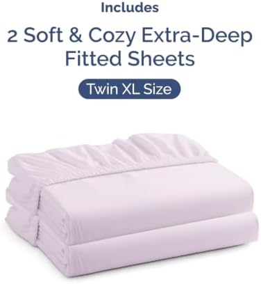 CGK Linens 2 Pack Extra Deep Twin XL Fitted Sheets - Image 4