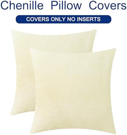 CaliTime Decorative Couch Throw Pillow Covers 18 X 18 Inches Beige - Image 6
