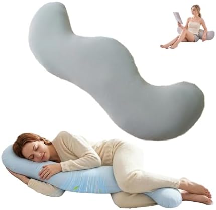 Pea Pod Body Pillow for Side Sleepers, S-Shaped Cooling Full Body Pillow by Unknown