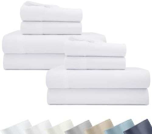 California Design Den 2-Pack 100% Cotton Sateen King Size Sheets Set by CaliforniaDesignDen