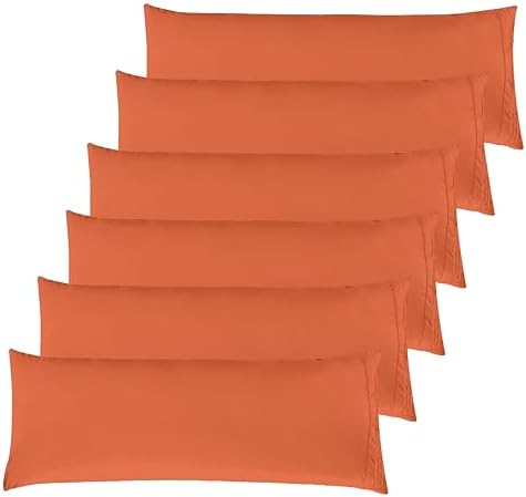 Elegant Comfort 6-Pack Solid Pillowcases 1500 Premium Hotel Quality Microfiber by ELEGANTCOMFORT