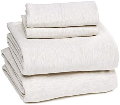 Amazon Basics 4 Piece Bed Sheets Set, 100% Cotton Jersey, Includes Super Soft - Image 2