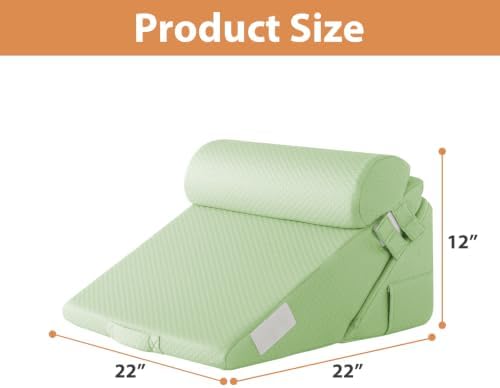 BIEEZZK Wedge Pillow Set for After Surgery, Wedge Pillow for Acid Reflux - Image 2