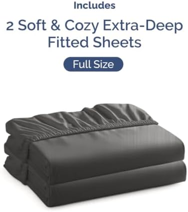 CGK Linens 2 Pack Extra Deep Full Fitted Sheets - Image 4