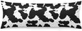 Cow Print Body Pillow Cover Black and White Pillowcase by Unknown