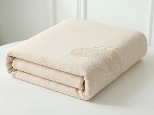 Deluxe Waterproof Organic Cotton Mattress Protector Full Size - Image 2