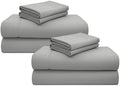California Design Den 2 Pack 600 Thread Count King Size Sheets, Light Grey by CaliforniaDesignDen