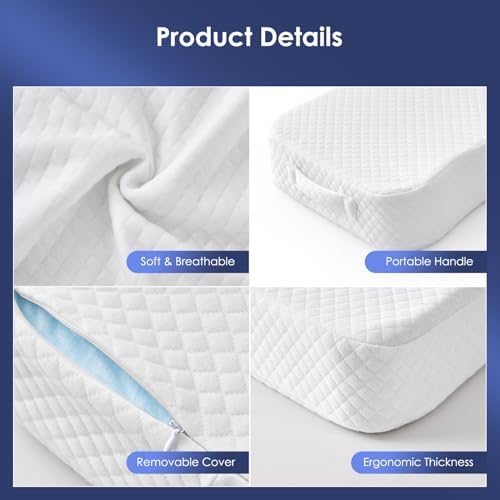 Leg Pillow for Side Sleepers, Memory Foam Knee Pillow for Side Sleeping - Image 7