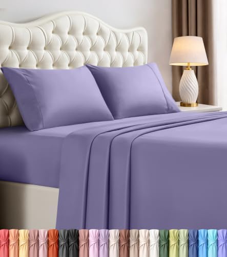Queen Sheets Set, 4 Pieces 16" Deep Pocket Hotel Luxury Bed Sheets by UTOPIABEDDING