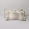 CHUFFED 100% French Linen Pillow Cases King Size Set of 2, Stone Washed Flax by Chuffed
