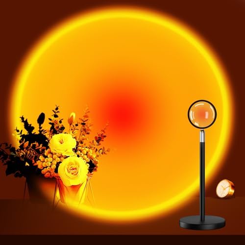 Neroupe Sunset Lamp Projector for Girls, Sunset Red Color Led Night Light by Neroupe