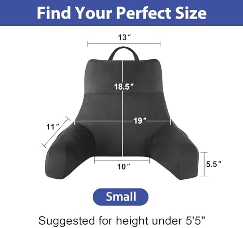 IPYNBAP Back Pillow for Bed Sitting up, Reading Pillow, 18 Inch - Image 2