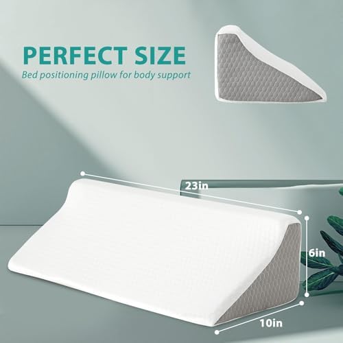 Bedluxe Wedge Pillow for Side Sleeping, Comfort Foam Back Pillow for Side - Image 2