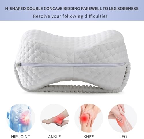 Side Sleeper Heart-Shaped Knee Pillow, Memory Foam Leg Positioning Pillow - Image 7