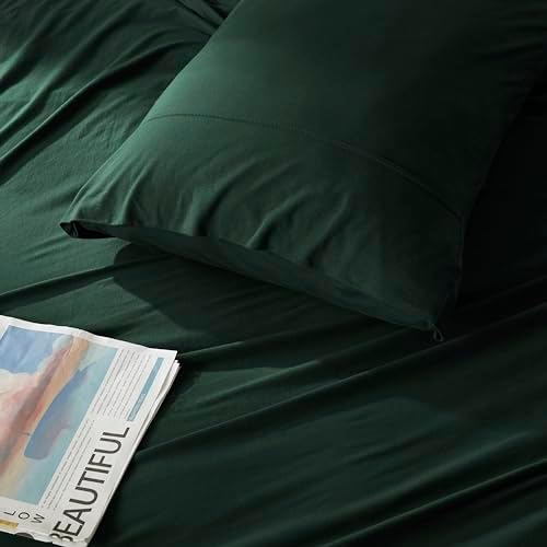 H HOUSEHOLD 100% Jersey Knit Cotton Queen Size Pillowcases Set of 2, Super Soft - Image 3