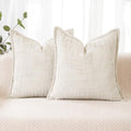 HPUK Chenille Throw Pillow Covers 18x18 Inch, Soft Woven Texture by HPUK