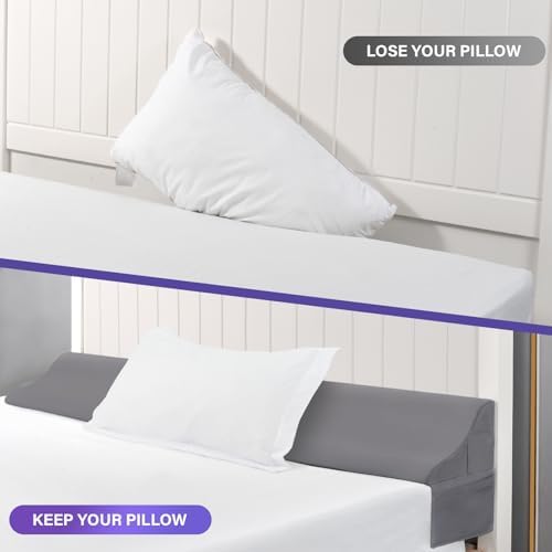 Vekkia Queen Bed Wedge Pillow for Headboard Gap-0–6" Mattress Gap Filler - Image 3
