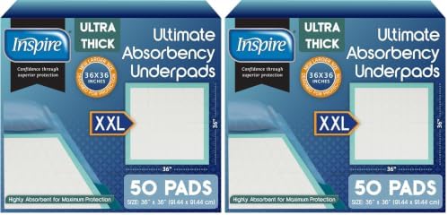 Inspire Super Absorbent Disposable Bed Pads by Inspire