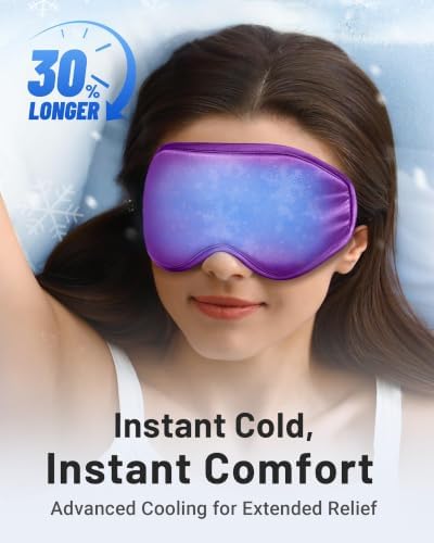 Cold Eye Mask Cooling Mask for Puffy Eyes: Flexible Ice Eye Pack for Magraine - Image 3