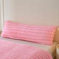 MEGO 20x54 Body Pillow Cover, Fluffy Wide Ribbed Faux Rabbit Fur by MEGO