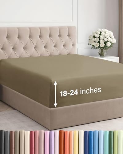CGK Linens Extra Deep Cal King Fitted Sheet by CGKUnlimited