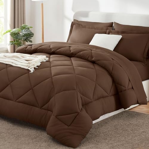 CozyLux Super King Comforter Set 120"x120", 7 Piece by CozyLux