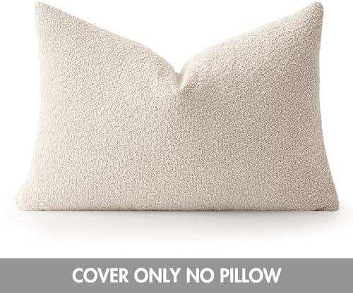 MIULEE Textured Boucle Lumbar Pillow Cover - Image 6
