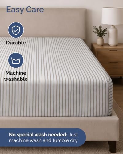 CGK Linens Extra Deep Flex Top Split Head King Fitted Sheet - Image 7