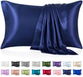 Silk Like Satin Pillowcase Standard Size, 2 Pack, 20x26 Inches by VCUSUELER