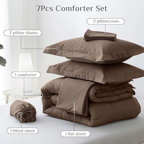 JOLLYVOGUE Oversized King Comforter Set, Ultra-Soft Bed in a Bag Oversized King - Image 5