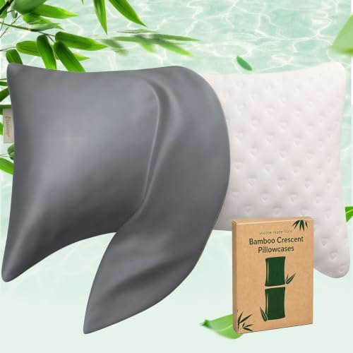Cooling Curved Pillowcase for Side Sleeper Pillow by Btasleeephomeyland