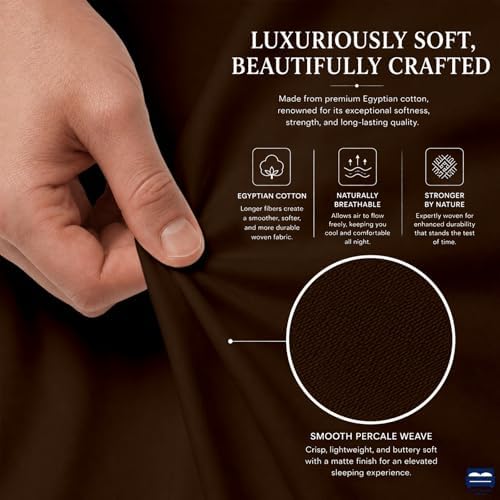 4 Piece Three Quarter Sheets Fits 16" Deep, Egyptian Cotton - Image 6