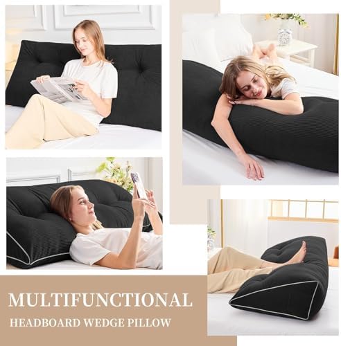 Sasttie Headboard Pillow Full, Wedge Pillow Headboard - Image 2