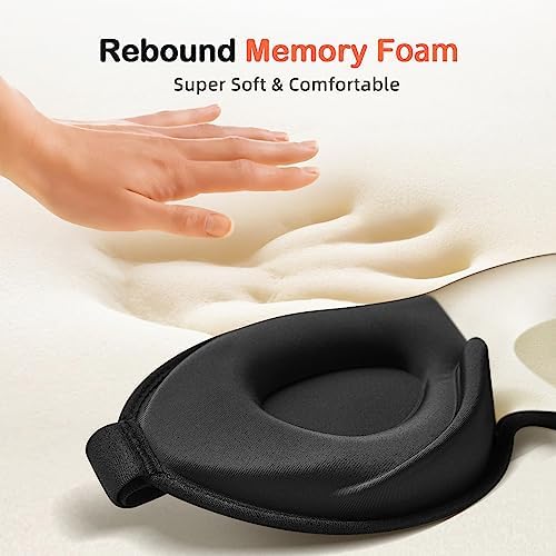 INNELO Sleep Mask for Side Sleeper, 3D Zero-Pressure, 100% Blackout - Image 5