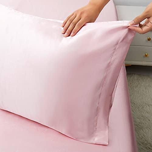 Ersmak Satin Pillowcase Standard Set of 4, Ultra Soft & Silky Satin Pillow Cases - Image 3