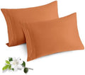 Horbaunal Microfiber Pillowcases Queen Size, Caramel Pumpkin, 2 Pack by Horbaunal