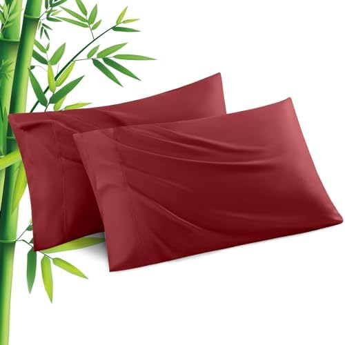 Pillowcases King Size 2 Pack, Cooling Viscose from Bamboo Pillow Cases by JamRest
