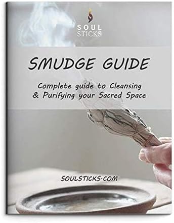 Ancient VEDA 4 Inch White Sage Smudge Sticks Bulk with Starter Guide (6 Pack) Smudge Sticks Sage for Cleansing House | White Sage for Smudging and Negative Energy Yoga | California Sage Bundles