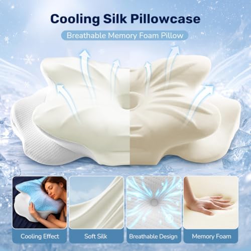 Sweetcrispy Ergonomic Cervical Neck Pillow, Memory Foam, Contour Pillow - Image 5